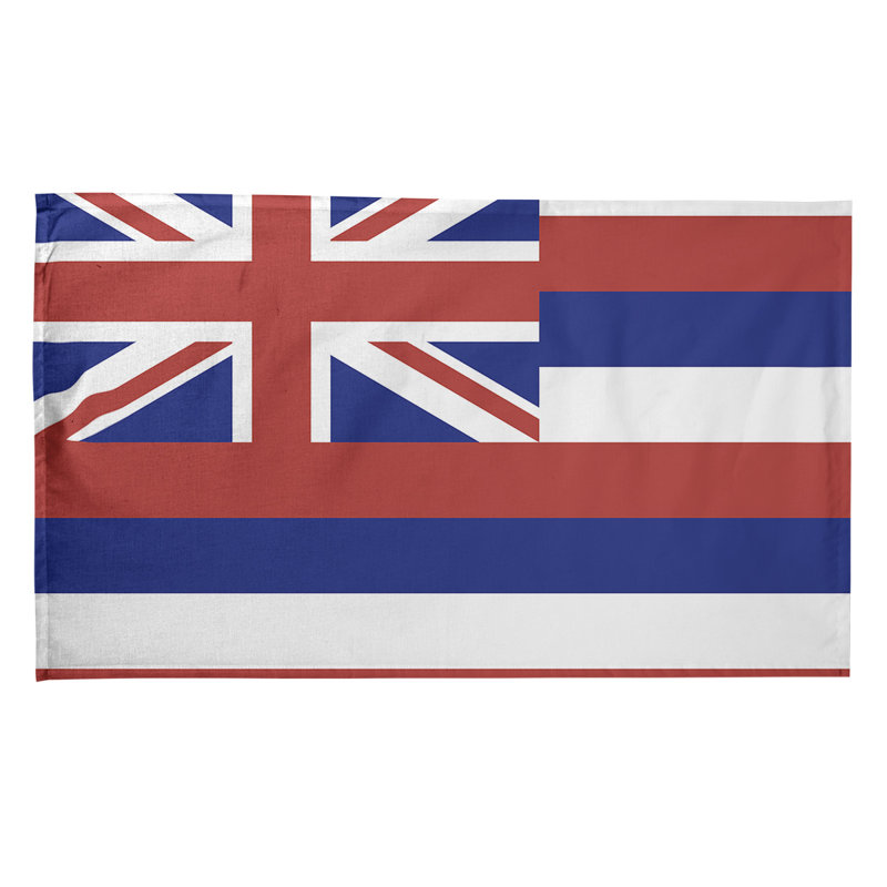 Serviette de thé à drapeau hawaii, Sergé de coton