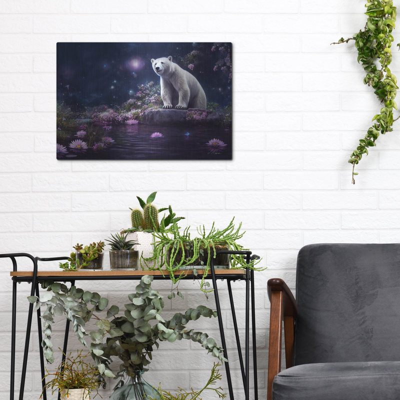 "Ours polaire" par Tanya Mavric, H 12 po x l 16 po