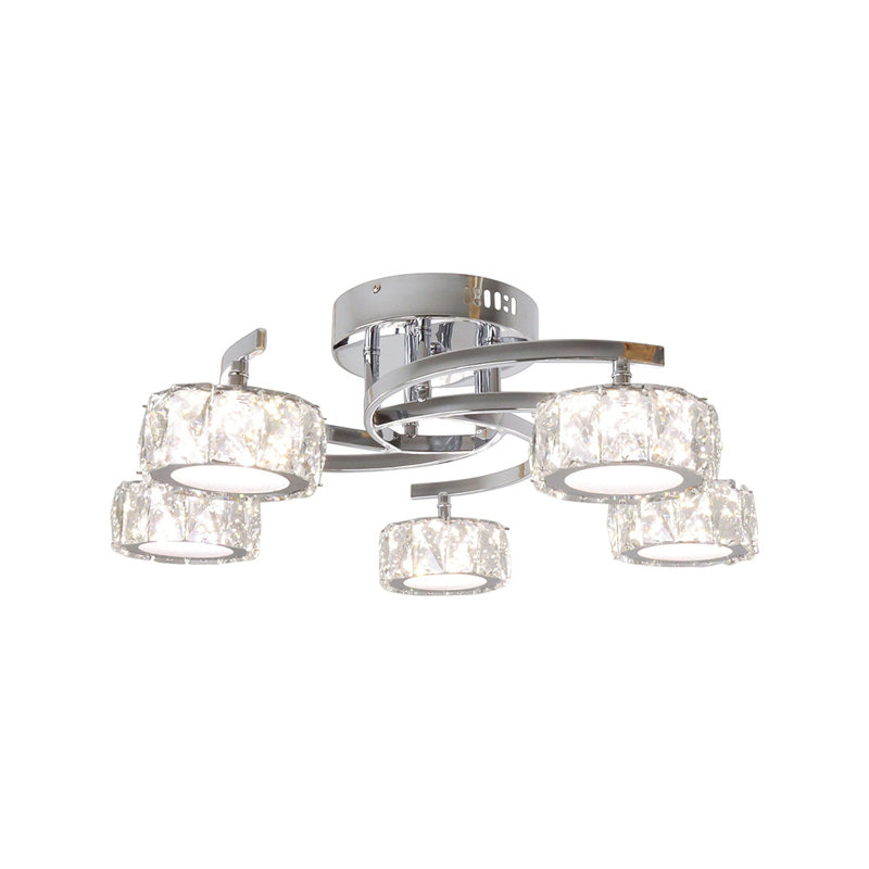 Glass LED Semi Flush Mount