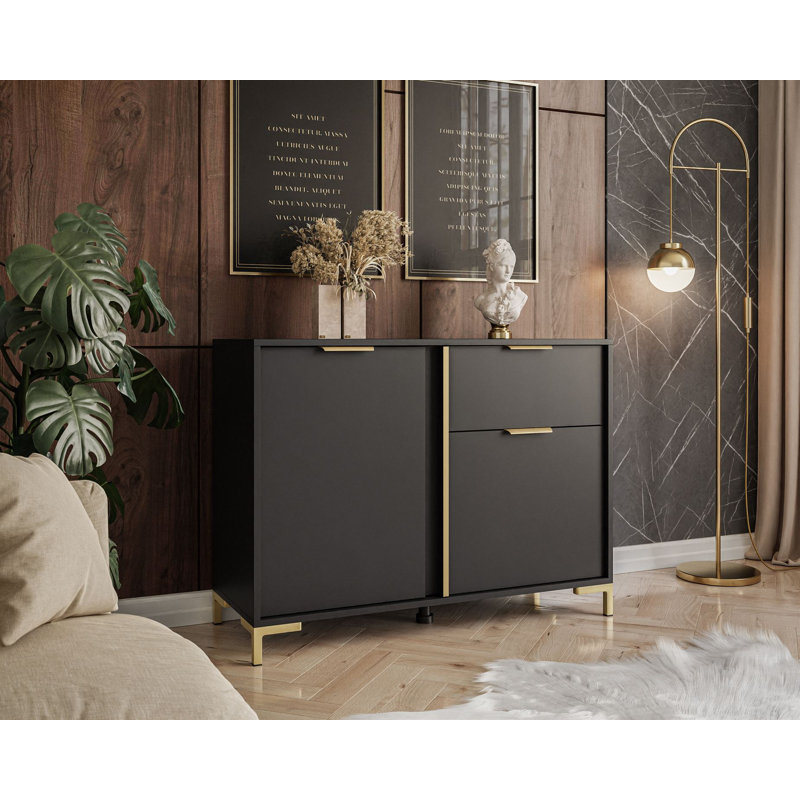 Letty 1 Drawer 103.3cm W Combo Dresser