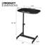 Rolling Laptop Desk, Adjustable Standing Mobile Laptop Cart With Wheels, Sit-Stand Table For Home Office-541702380
