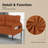 47" Corduroy Loveseat, 500 lb Cap, Double Side Pockets, Solid Wood Frame,  Small-Space 2-Seat Sofa-883430303