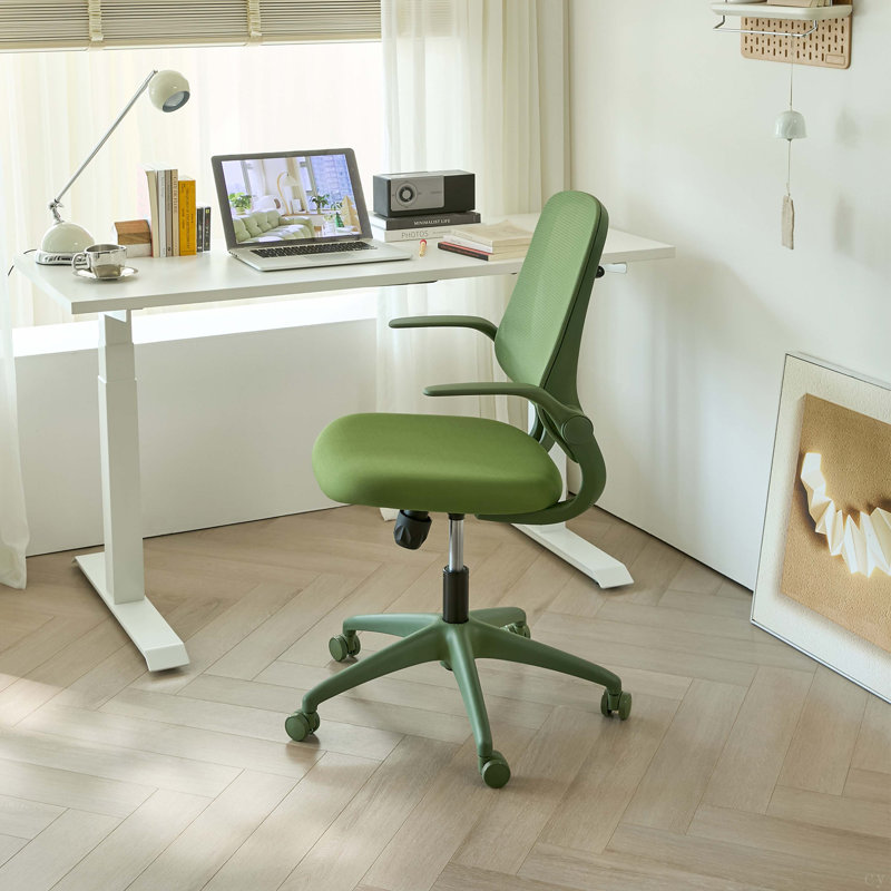 Fauteuil de bureau ergonomique et coloré 350LBS Home Office Mesh, Vert, Green