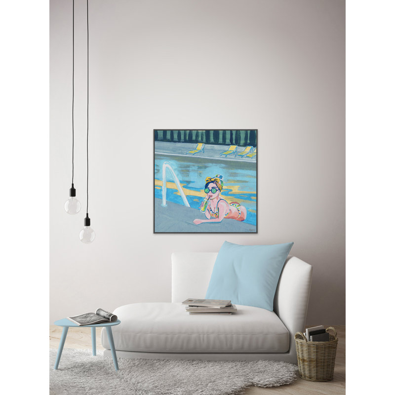 «Bow in the Pool», reproduction sur toile flottante, H 16 po x l 16 po x P 1,5 po