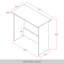 Bureau moderne et minimaliste compact - gris foncé-295442177