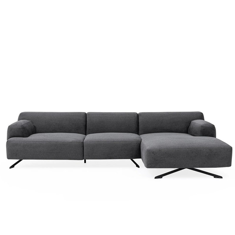 Upholstered L-Shaped Sectional, Right Hand Facing
