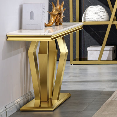 Keyion 53.5" Console Table and Stool Set by Rosdorf Park