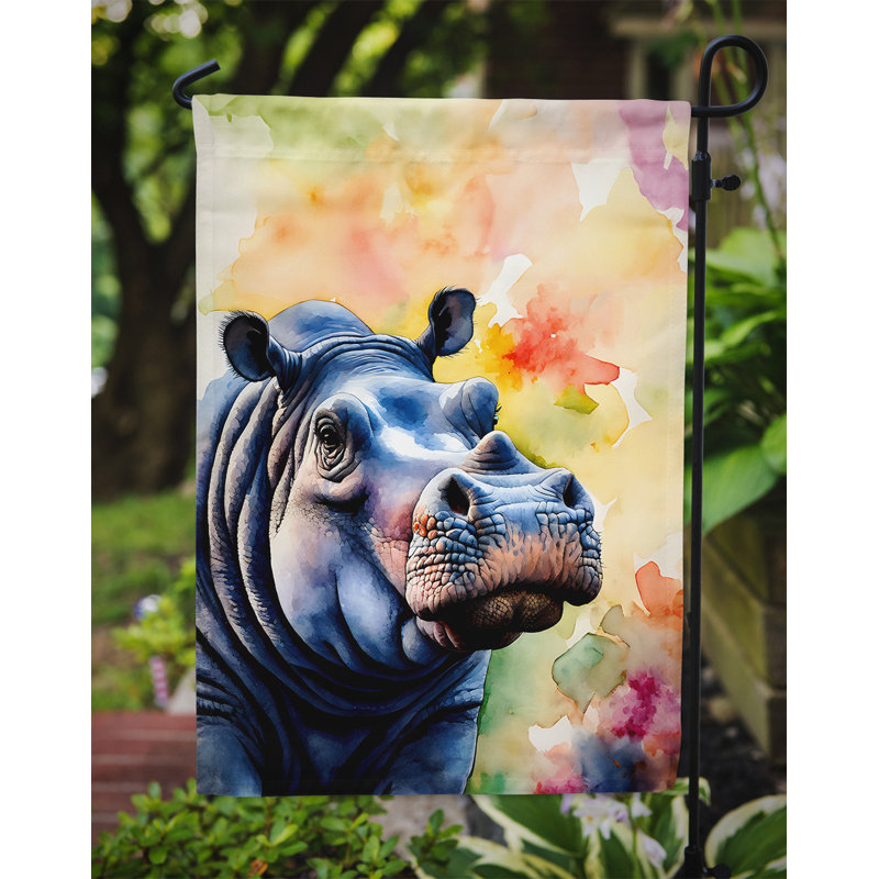Drapeau de jardin en polyester double face H 15,5 po x l 11,25 po