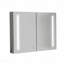 40 po L 30 po H H grande armoire à pharmacie rectangulaire en aluminium à fixation en surface avec miroir