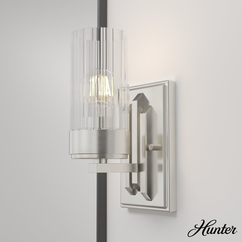 Gatz Aluminum Armed Sconce, Brushed Nickel