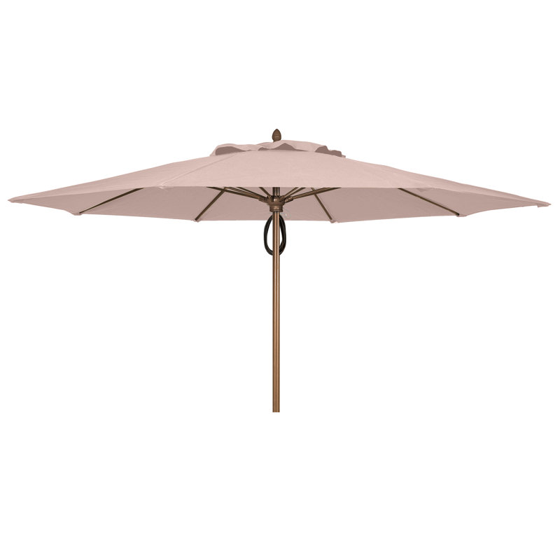 Parasol de marché 11 'Prestige, Lin lin, Bronze champagne