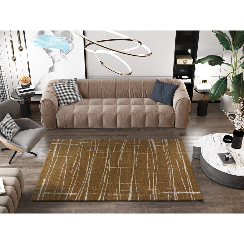 Abstract Shag Area Rug, Rectangle 120 x 170cm