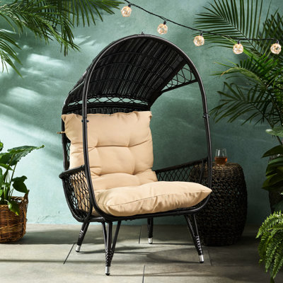 Outdoor Standing Chair With Basket Structure - & Fashionable Cozy For Areas Water- Attractive