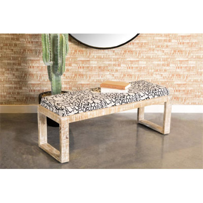 Banc d'appoint noir et blanc