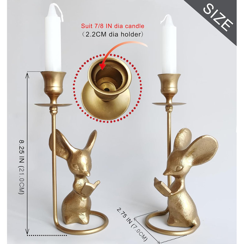 Creative Mouse Taper Candle Holders