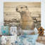 Loutre ludique magique - loutre, art sur bois de pin naturel-101400977