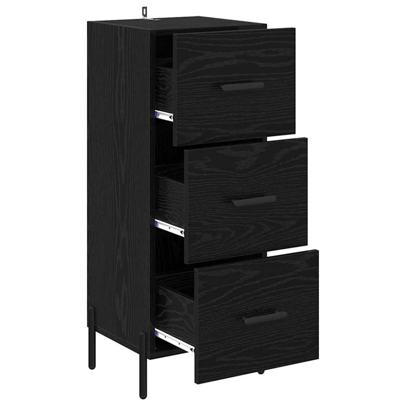 34.5cm Sideboard, Black Oak