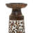 Mango Wood Handmade Minimalistic Bell Shaped Pillar Decorative  Candle Holder Set-1454927293