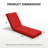 Outdoor 4'' Chaise Lounge Cushions Lounge Chair Cushions 21" W X 72" L-1925473297
