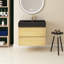 Ensemble de meuble-lavabo simple 29,9 po avec surface solide Devonta