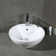 Symple Stuff Elmhur 19.68'' White Ceramic Circular Bathroom Sink with Overflow