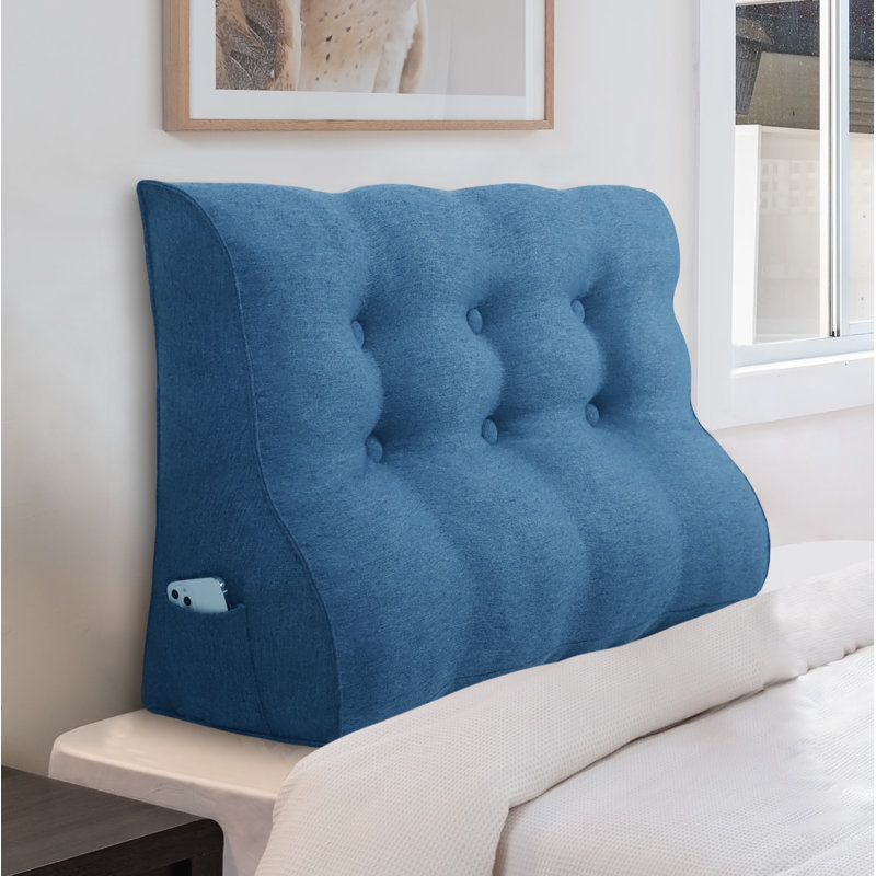 Wedge Headboard Pillow, Yellow, 56cm x 100cm