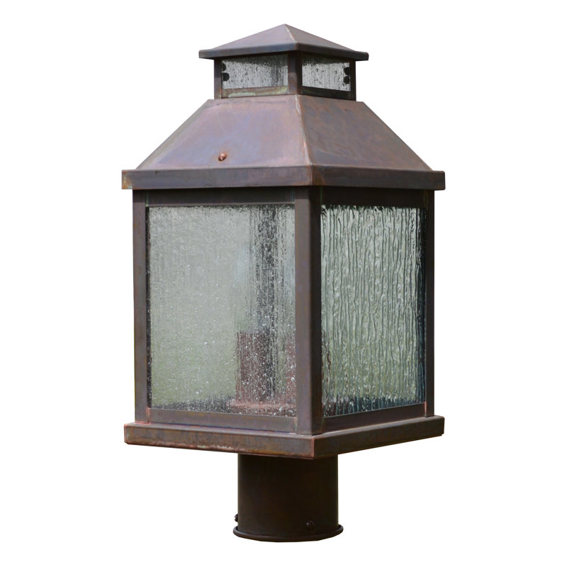 Bungay Lantern Head, 22'' H x 8.5'' W, Antique copper, Rain Mist