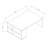 Modern Coffee Table, 35.4 x 13.2 x 23.6 inches | 100% Melamine Coated Particle Board, Thickness: 0.7 inches | Stylish and Functional Design for Living Room, Elegant Home Décor Accent-1971236517