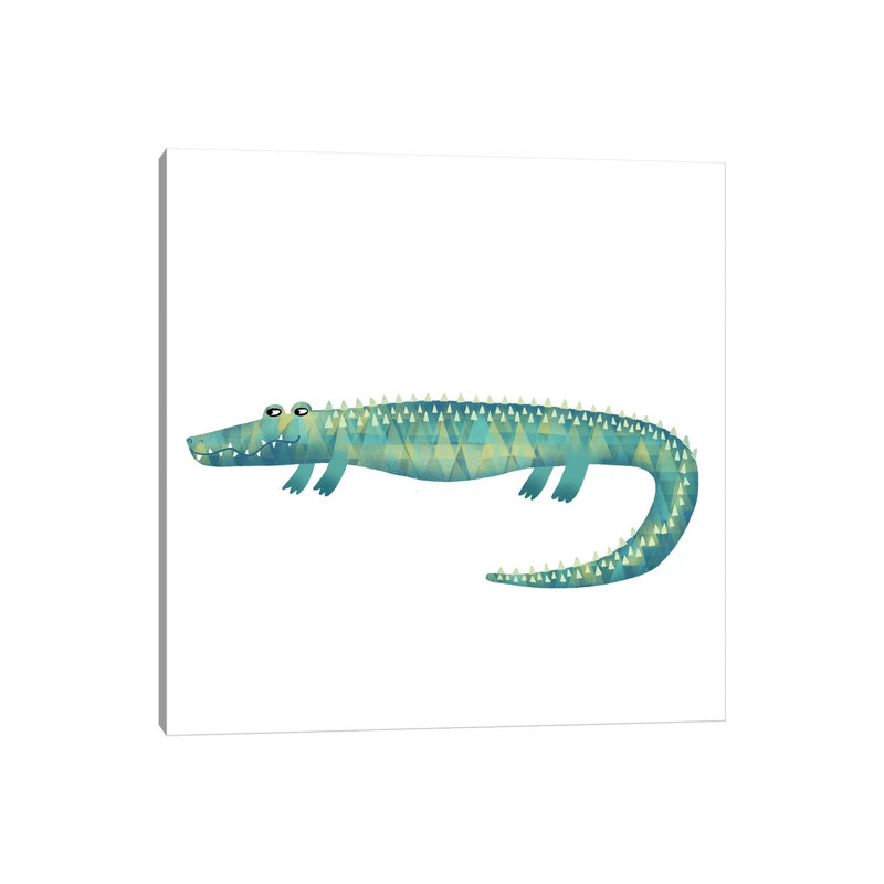 Alligator by Nic Squirrell - Print on Canvas, Wrapped Canvas, 66.04 cm H x 66.04 cm W x 1.91 cm D