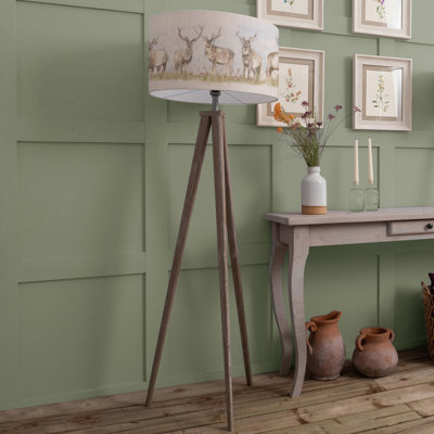 Aratus 173cm Brushed Tripod Floor Lamp