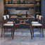 Solid Wood Ash Tempered glass brown Dining Table-107135008