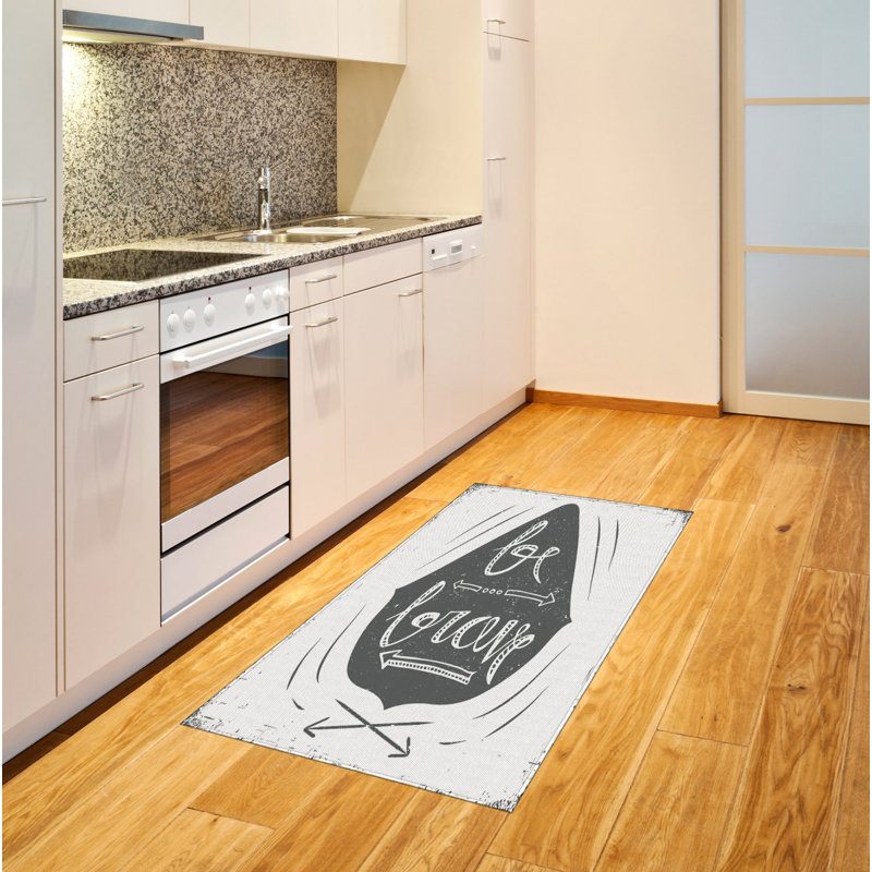 Saying High Density Long Fiber Poly Threads Decorative Area Rug Carpet, Rectangle 2'7" x 5'