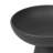 Cole and Grey Ceramic Black Large Decorative Bowl with Elevated Base