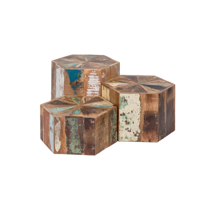 Alexander Solid Wood Side Table Set