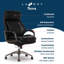 Fauteuil de bureau La-Z-Boy® Nova, technologie brevetée AIR ergonomique Support Technology, haut confort et soutien haut de gamme, cuir synthétique végétalien-93486612