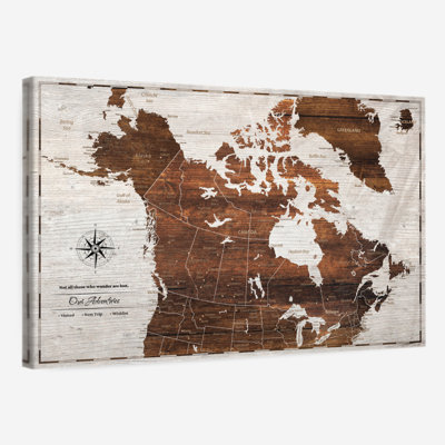 Personalized Light Wooden Push Pin Canada Altaira