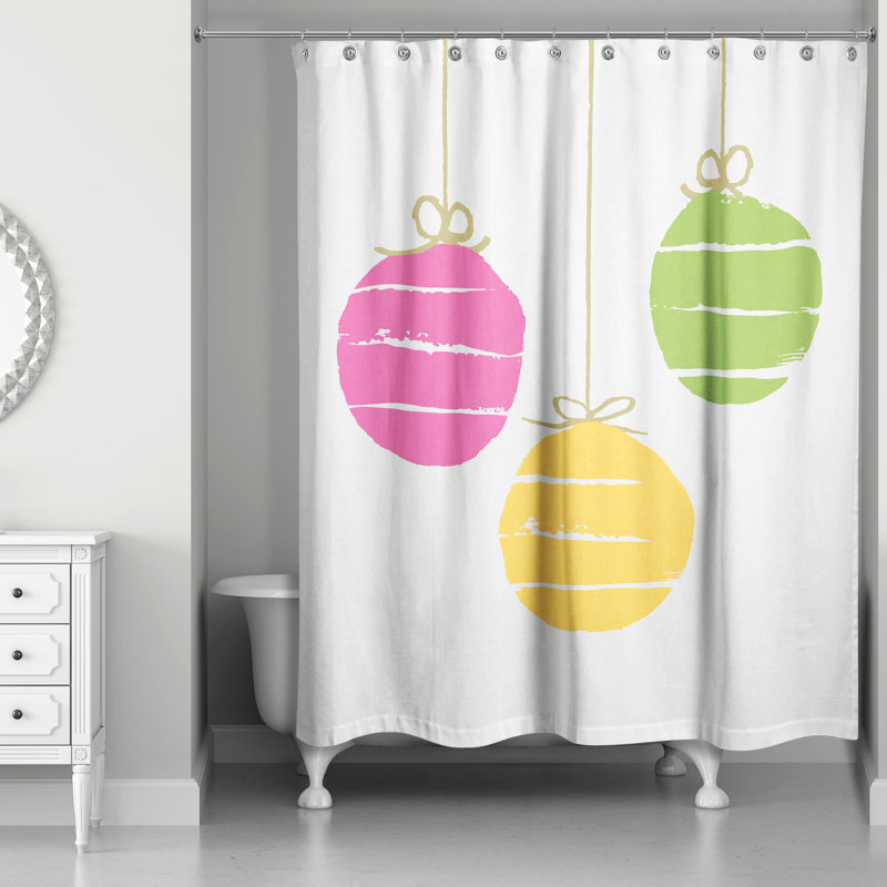Gillingham Simple Ornaments Single Shower Curtain