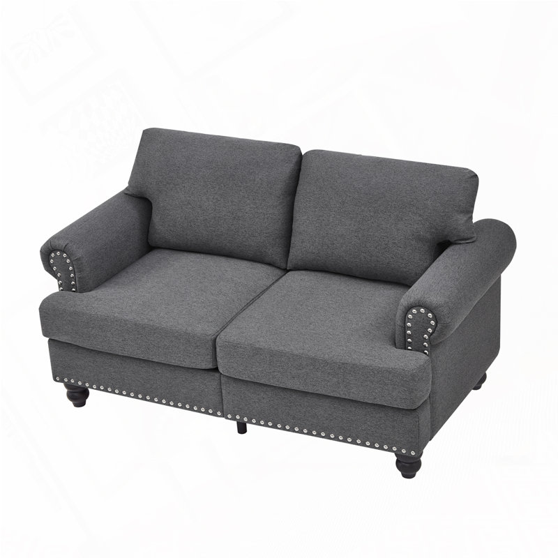 Revêtement en polyester rembourré avec clous, Polyester gris