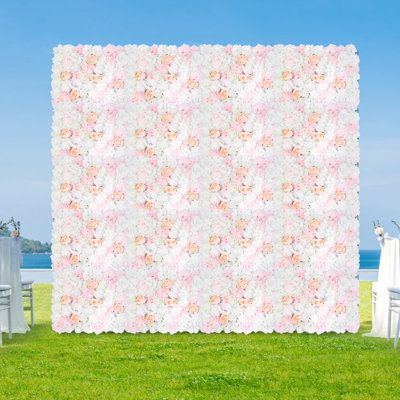 Panneau mural en soie artificielle pour mariage et plusieurs fêtes