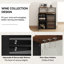 Bar à café avec mini espace réfrigérateur, mini support d'armoire pour réfrigérateur, armoire à vin pour dortoir, cuisine ou bureau-1863498914