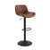 Almeida Swivel Upholstered Adjustable Height Bar & Counter Stool with Metal Frame