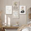 "Neutre botanique noir, beige et blanc, tons, art moderne, décoration murale minimaliste", 4 pièces-101520302-101520307