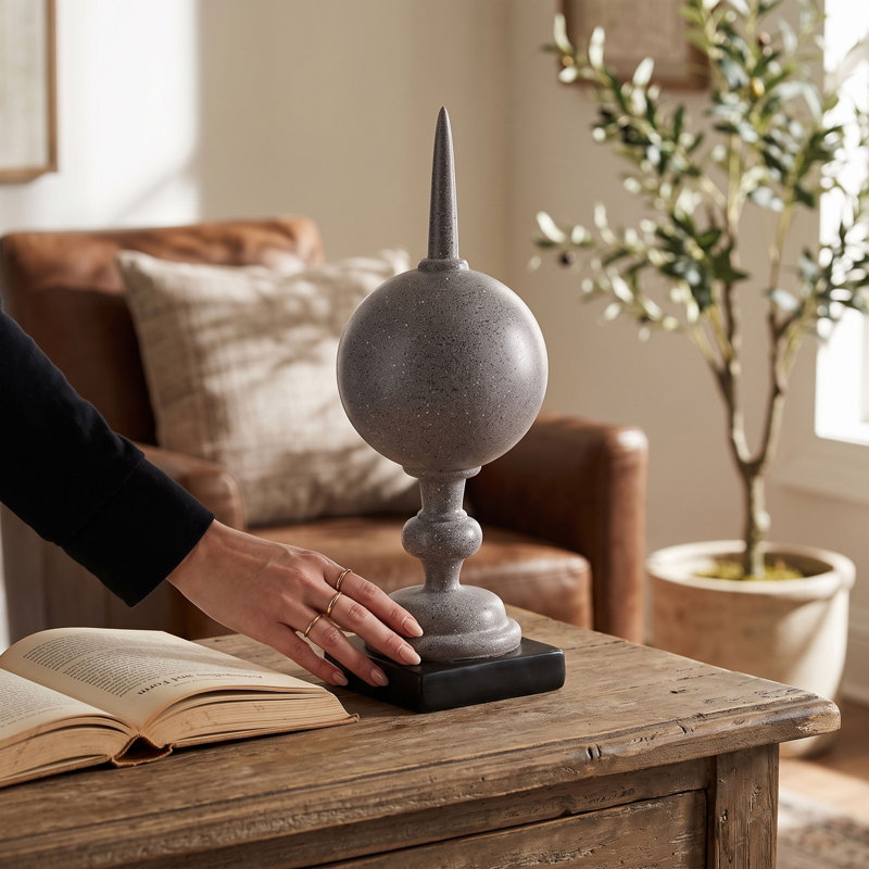 5x5x14" Finial Ball Statue