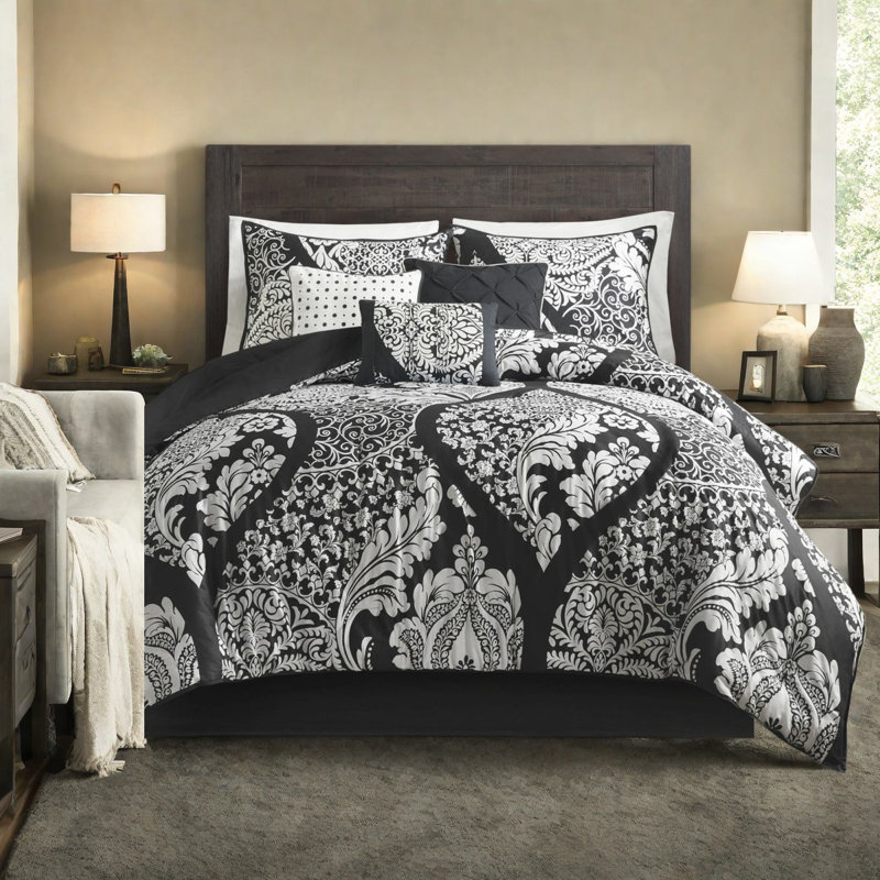Premium Cotton Bedding Sets Damask Style For Bedroom Comfort