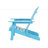 Farmhouse Style Outdoor Patio Adirondack Chair-556933791