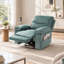 Fauteuil inclinable pivotant surdimensionné avec support pour téléphone et rangement, fauteuil inclinable manuel, fauteuil inclinable robuste pouvant supporter jusqu'à 180 kg (400 lb) pour salon, chambre à coucher, chambre d'enfant-1471681950-1473385190