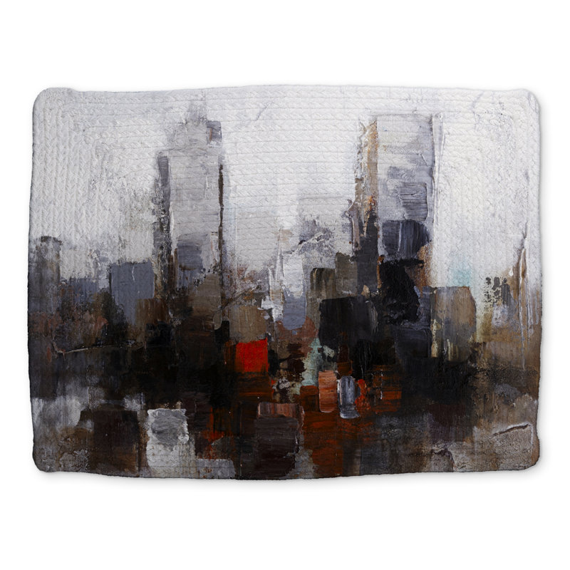 Napperon abstrait brun - Obscure City Home Decor Essential