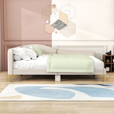 Upholstered Daybed with Elegant Design and Sturdy Frame by Winston Porter