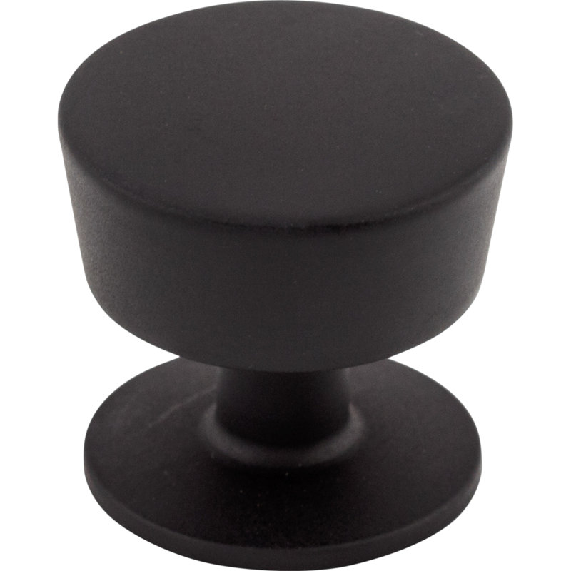 Essex 1 3/16" Diameter Round Knob, Black