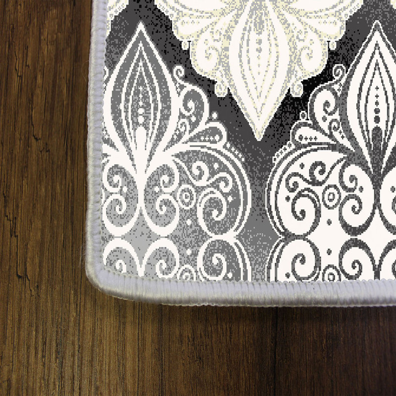 Soft Hall Carpet (2.6 x 4.9 ft), 100% Polyester, 0.3 in Pile Height | Antibacterial, Non-Slip Underside, 650 g/m² | Machine Washable, 3D Digital Print | Perfect for Living Room, Entryway & Bedroom Décor